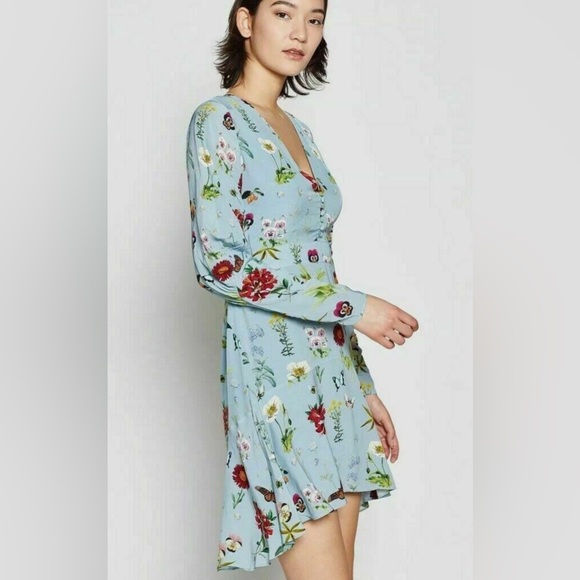 Joie Dresses & Skirts - Joie “Tamarice” Blue Floral Midi Dress